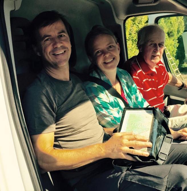 Auf der Fahrt zum Flughafen mit meinem Vater