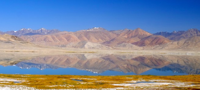 One of the many salt lakes that follow