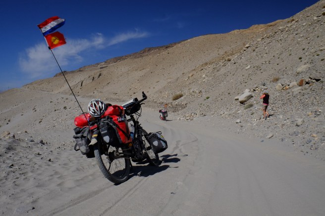 ...and sand. And have a look at our flags, sigh!