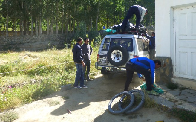 Getting the car packed for a long journey