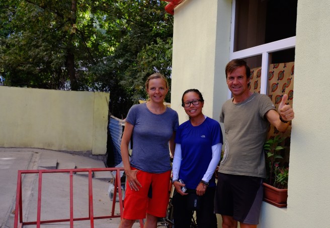 Finally meeting Phoebe who is cycling to Singapore. We met her brother a few years ago in Singapore and have been following Phoebe's travels since earlier this year.