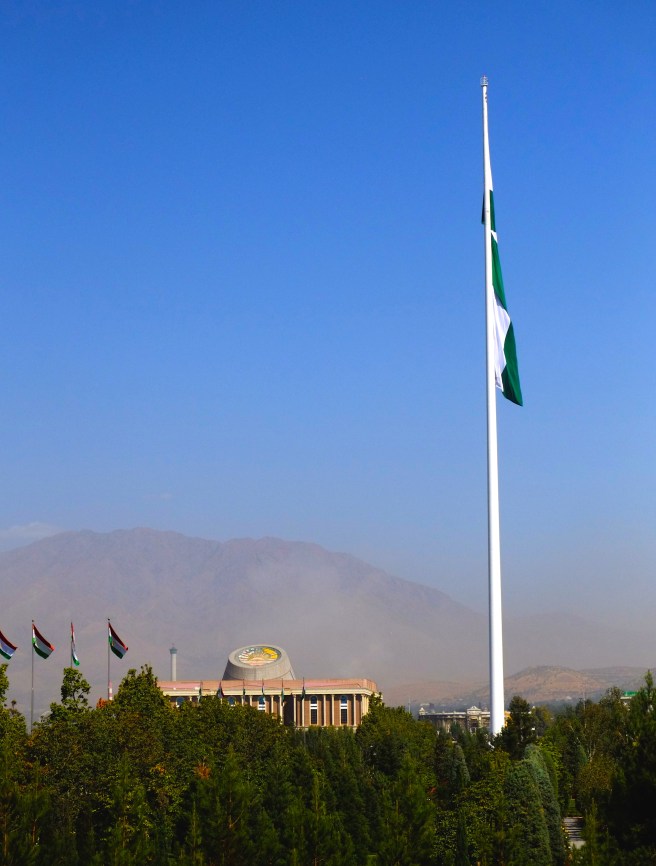 Once Asia's largest flagpole, the flag alone measures 2000 square meters!