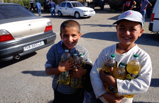 Sunflower oil - the staple oil in Uzbekistan