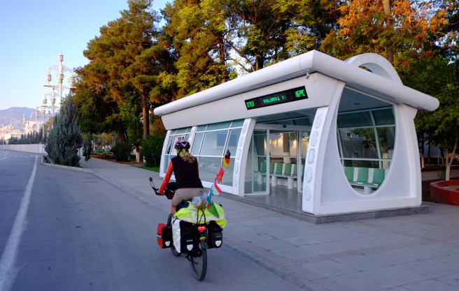 An airconditioned bus stop