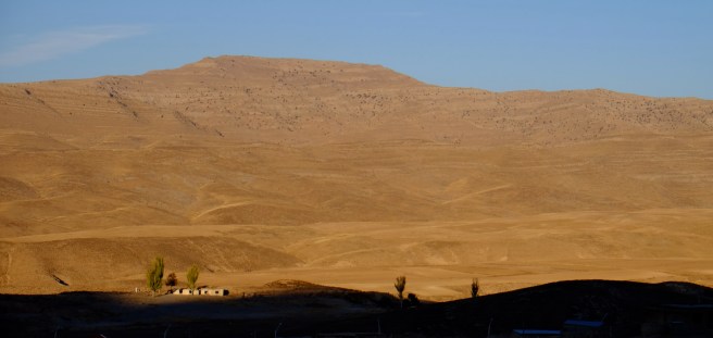 The barren landscape