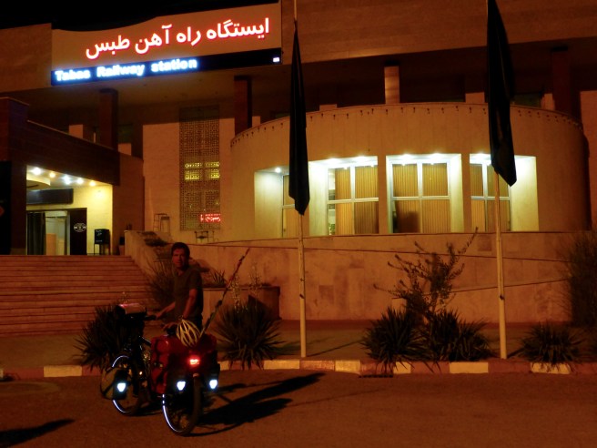 Leaving Tabas by train