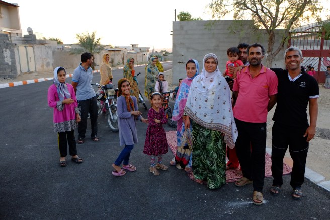 The welcome committee at the village