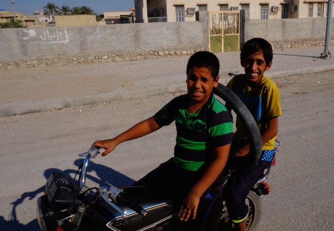 Even the youngest ride a motorbike