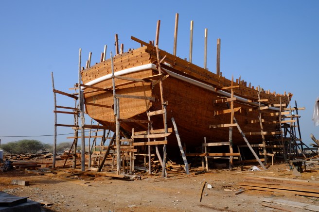 Shipyard where wooden ships are still built like 100 years ago