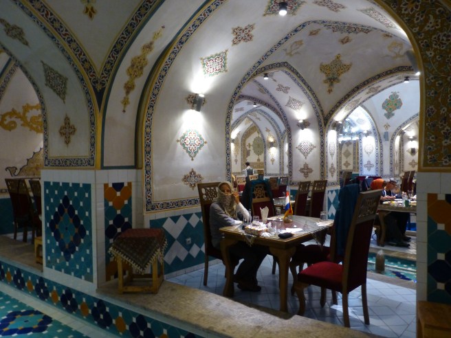 At a fancy restaurant - a former hamam, food was just average though!