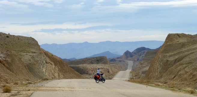 A road just for the two of us - unfortunately only for about 10km