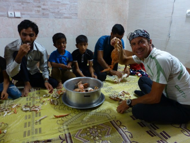 Fresh crabs as a starter... 