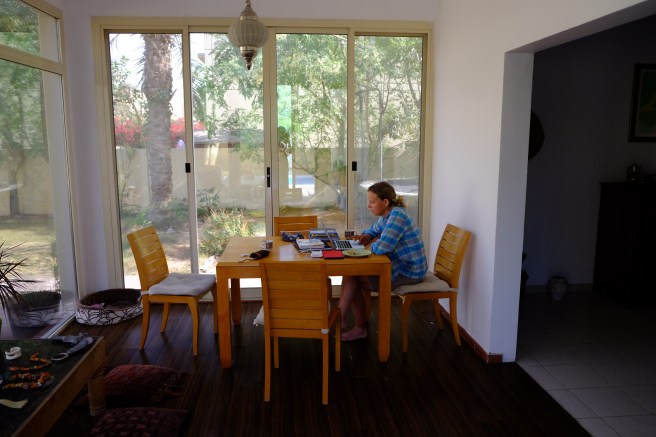 Working with a garden view