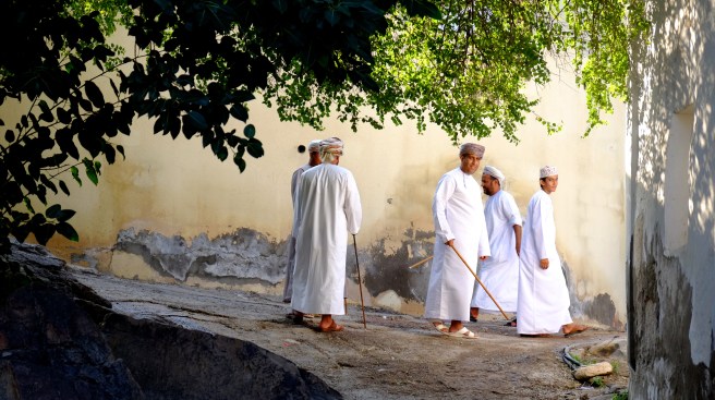 The pole belongs to the traditional dress and is used for protection from animals