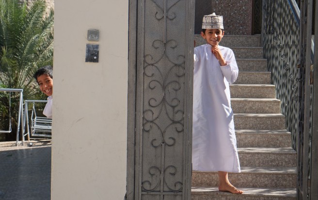 These guys look friendlier than they were - they started throwing stones at us when Johan took their picture