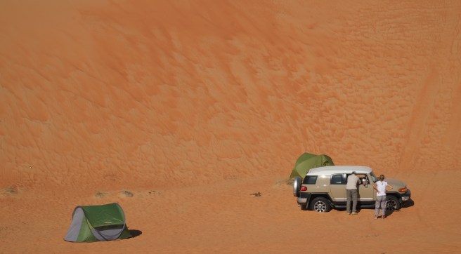 ...and sleeping area